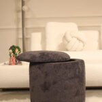 Anthracite Storage Pouf