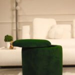 Green Storage Pouf